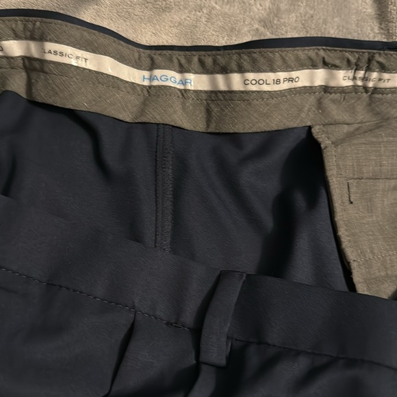 Haggar dress pants cool 18 pro 44 x 30 navy - Picture 6 of 7